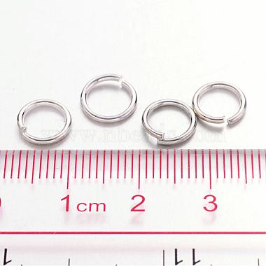 Platinum Color Brass Open Jump Rings(X-JRC8mm-NF)-3