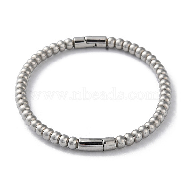 латунные круглые шарнирные браслеты с бисером и стойкой(BJEW-M039-05P)-2