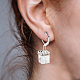 3 Pairs 3 Colors Bling Glass Cube Dangle Leverback Earrings(EJEW-AN0002-81)-5