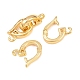 Brass Fold Over Clasps(KK-U059-67G)-3