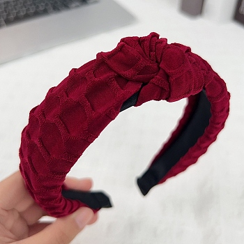 Cloth Hair Bands, Hair Accessories, Dark Red, 165x135mm