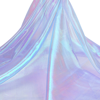Laser Gauze Fabric, for Stage Show Decoration, Lilac, 1500x0.1mm, about 10m/sheet