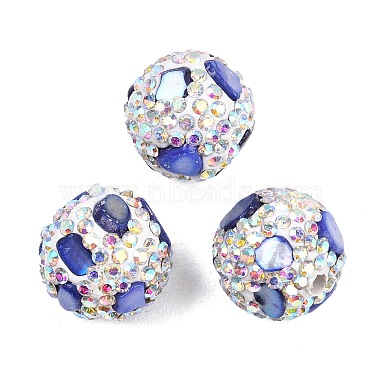 handgemachten Fimo-Perlen Strass(CLAY-H009-03D)-1