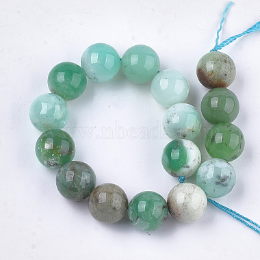 Brins naturels de perles de chrysoprase(G-S333-12mm-037)-2