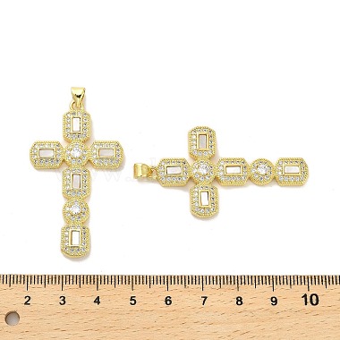 micro cuivres ouvrent pendentifs de zircons(KK-K365-06A-G)-2