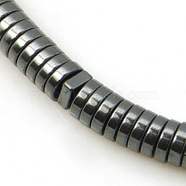 3mm Black Flat Round Non-magnetic Hematite Beads