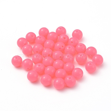 Perles en acrylique fluorescente(MACR-R517-8mm-04)-2