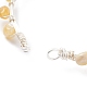 Bracelet de perles tressées en opale jaune naturelle(BJEW-JB07998-05)-5
