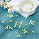 CHGCRAFT 1000Pcs 10 Style Opaque Acrylic Linking Rings(FIND-CA0004-84)-4