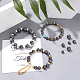 Electroplated Natural Lava Rock Beads(G-NB0001-91C)-2