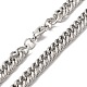 Iron Cuban Link Chain Necklaces for Women Men(NJEW-A028-01H-P)-2