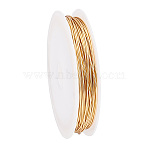 Eco-Friendly Copper Wire, Copper Beading Wire for Jewelry Making, Long-Lasting Plated, Light Gold, 20 Gauge, 0.8mm, about 32.81 Feet(10m)/Set(CWIR-PH0002-05B)