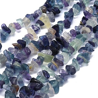 Natural Fluorite Stone Bead Strands(G-R192-05)-2