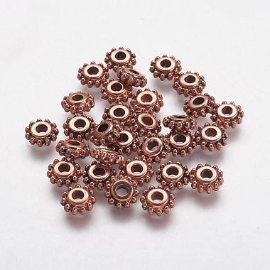 8mm Flower Acrylic Spacer Beads