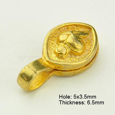 Brass Buddhist Pendants(KK-K051-G)-2