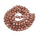 Transparent Half Spray Painted Glass Beads Strands(GLAA-Q110-02A-08)-2
