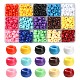 375Pcs 15 Colors Opaque Plastic Beads(KY-FS0001-15)-1