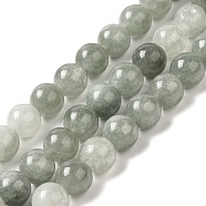 Natural Dyed Jade Beads Strands, Round, Light Grey, 8.5mm, Hole: 0.8mm, about 45~46pcs/strand, 14.69''~15.04''(37.3~38.2cm)(G-M402-C03-05)