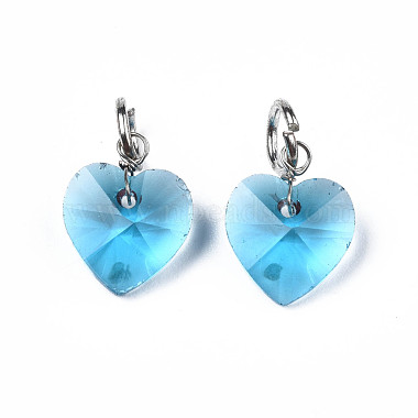 Faceted Transparent Glass Charms(GLAA-T024-04E)-2