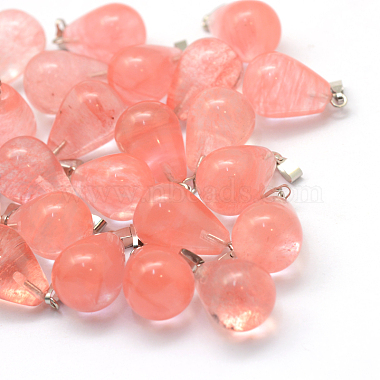 Teardrop Natural & Synthetic Mixed Stone Pendants(X-G-Q435-M)-2