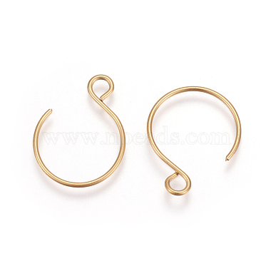 Golden 304 Stainless Steel Earring Hooks