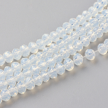 3mm Azure Rondelle Glass Beads