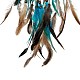 Железная тканая паутина/сетка с подвесками из перьев(AJEW-B017-07)-4