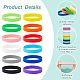 36Pcs 12 Colors Silicone Cord Bracelet(BJEW-GF0001-12)-3