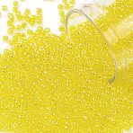 TOHO 11/0 Round Beads, Japanese Seed Beads, (175) Transparent AB Lemon, 11/0, 2.2mm, Hole: 0.8mm, about 1110pcs/10g(X-SEED-TR11-0175)
