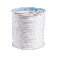 Olycraft Polyester Thread, White, 1.5mm, about 140m/roll(NWIR-OC0001-04-01)