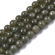 Natural Green Apatite Beads Strands, Round, 6mm, Hole: 0.9mm, about 66pcs/strand, 15.75 inch(40cm)(G-G465-19)