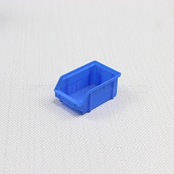 Plastic Miniature Ornaments, Micro Landscape Dollhouse Accessories, Storage Rack, Blue, 25x40x17.9mm(PW-WGB4986-01)