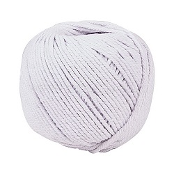 Macrame Cotton Cord, Twisted Cotton Rope, for Wall Hanging, Plant Hangers, Crafts and Wedding Decorations, Floral White, 4mm, about 120.29 yards(110m)/roll(OCOR-L039-A11-4mm)