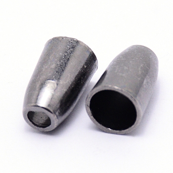 Alloy End Caps, Column, Gunmetal, 13.5mm, Hole: 3.5mm, Inner Diameter: 7mm