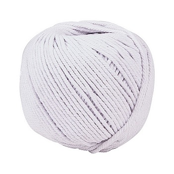 Macrame Cotton Cord, Twisted Cotton Rope, for Wall Hanging, Plant Hangers, Crafts and Wedding Decorations, Floral White, 4mm, about 120.29 yards(110m)/roll