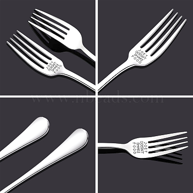Word Pattern Stainless Steel Fork(AJEW-WH0191-010)-5