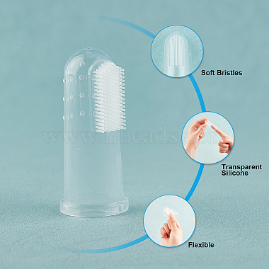 Silicone Finger Tooth Brush(SIL-WH0002-18)-4