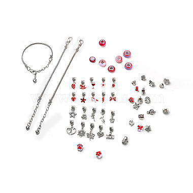 DIY Alloy European Bracelets Making Kits(DIY-I108-01E)-2