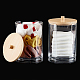 Transparent Acrylic Cotton Ball Swab Storage Canister(AJEW-WH0368-01)-1