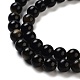 Natural Golden Sheen Obsidian Beads Strands(G-C068-6mm-9)-2