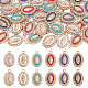 60Pcs 6 Colors Alloy Rhinestone Pendants(RB-AR0003-13)-1