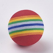 EVA Rainbow Color Activities Funny Balls, Round, Colorful, 42mm(AJEW-TZ0001-02)