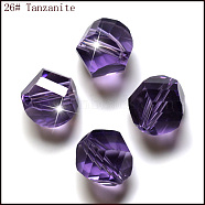Imitation Austrian Crystal Beads, Grade AAA, Faceted, Polygon, Blue Violet, 10mm, Hole: 0.9~1mm(SWAR-F085-10mm-26)