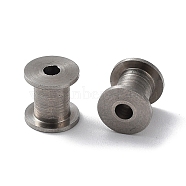 303 Stainless Steel Beads, Column, Stainless Steel Color, 6x6mm, Hole: 1.8mm(STAS-Q302-23A-P)