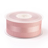 Polyester Grosgrain Ribbon, Pearl Pink, 1-1/2 inches(38mm), 100yards/roll(91.44m/roll)(OCOR-P013-161-38mm)