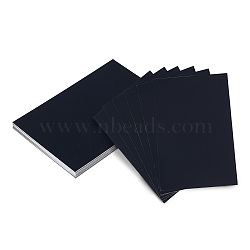 Adhesive Aluminum Sheet, Rectangle, Black, 80x120x0.1mm, 20pcs/box(FIND-NB0003-88B)