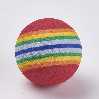 EVA Rainbow Color Activities Funny Balls, Round, Colorful, 42mm