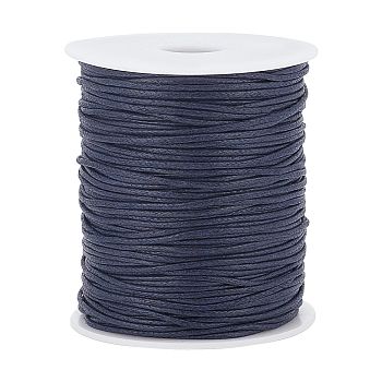 Elite 1 Roll Waxed Cotton Thread Cords, Macrame Artisan String for Jewelry Making, Prussian Blue, 1.5mm, about 100 yards/roll