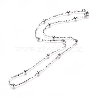 304 Stainless Steel Satellite Chains Necklace for Men Women(NJEW-L159-08D-A)-2