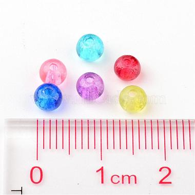 Perles de verre mixtes craquelées(X-CCG-Q001-4mm-M)-4